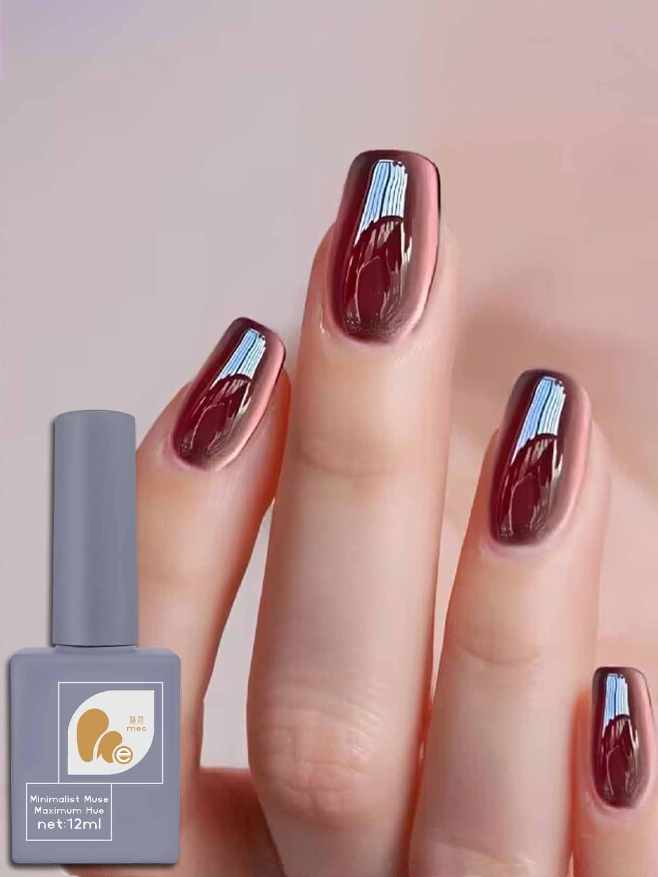 Nail Art Burgundy - 1個 12ml ドランケンタンゴ キャットアイジェルネイルポリッシュ 2025秋冬 ベストセラー