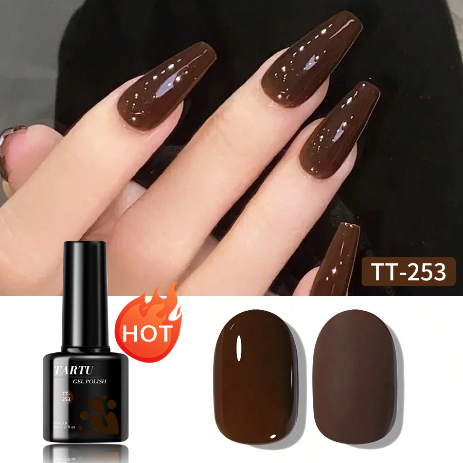 Nail Art Burgundy - TARTU 8 ミリリットルジェルネイルポリッシュバーガンディレッドブラウンチョコレートネイルアートソークオフ UV/LED マニキュア Beautylux