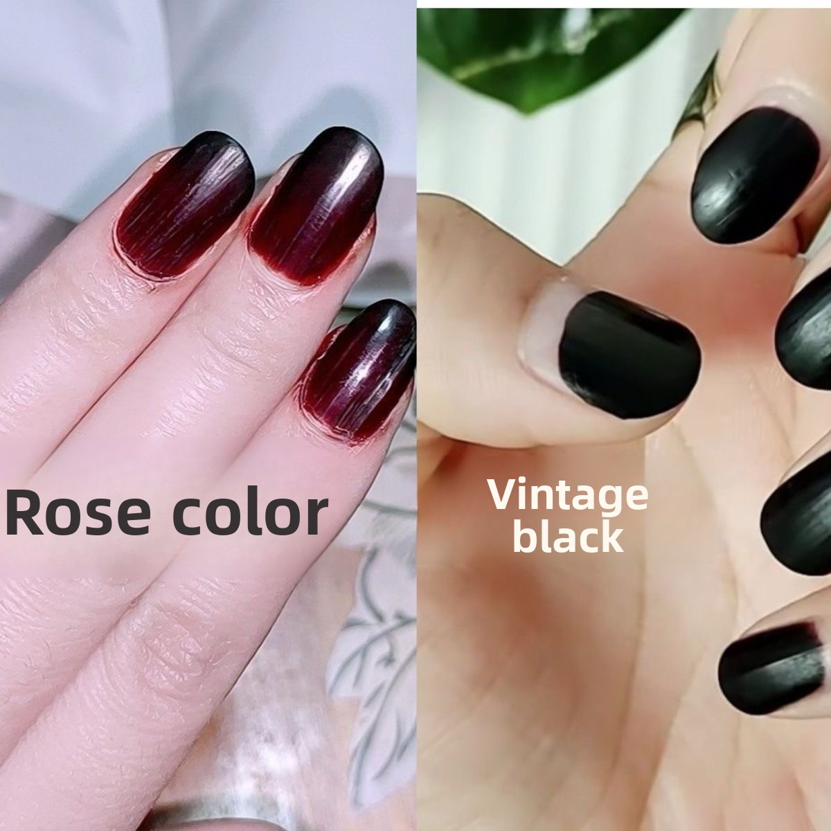Nail Art Red Wine - 30g 天然植物ヘナネイル染料パウダー、長持ちするドライローズワインレッドとブラックカラー、鮮やかなマニキュアが簡単