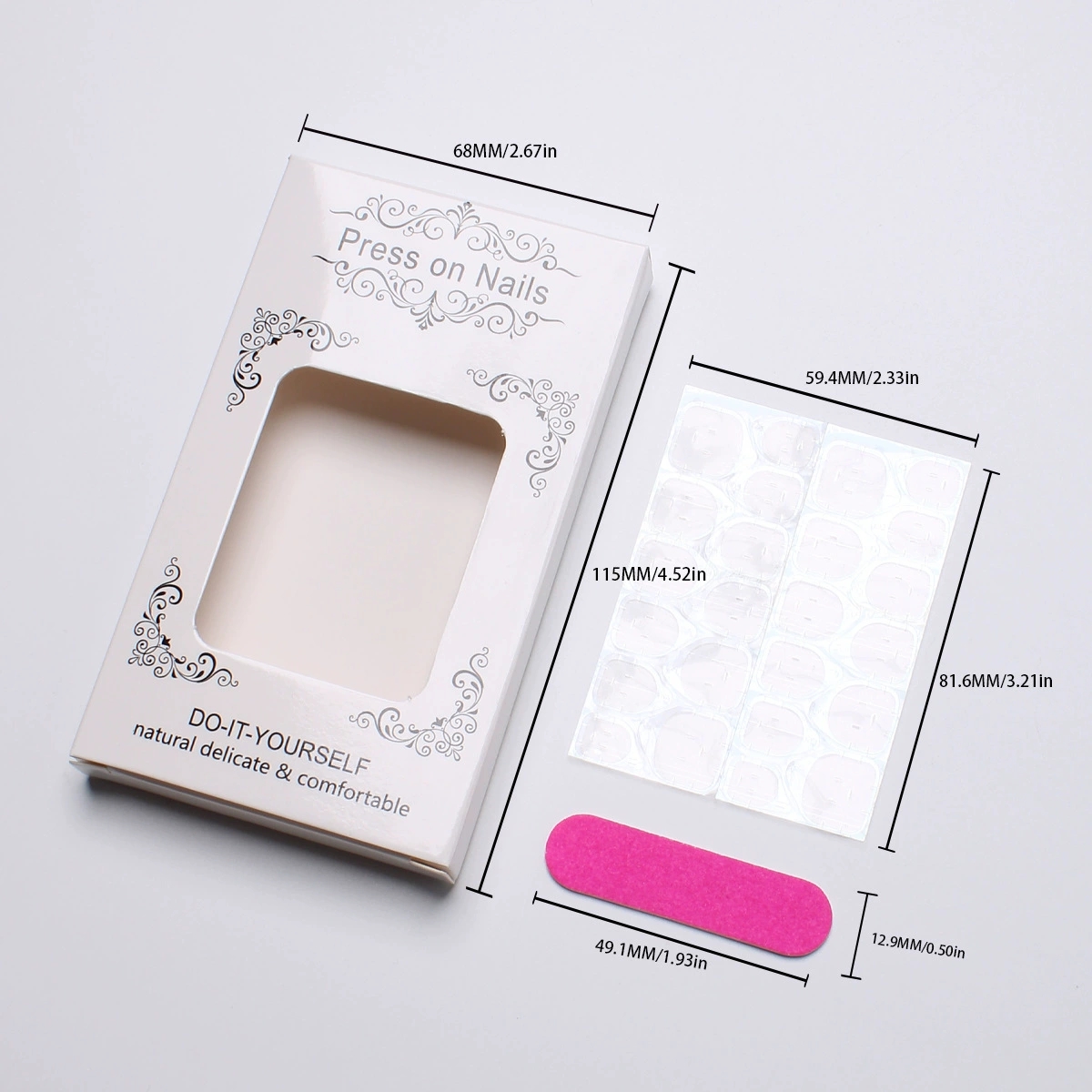 甘くクールなワインレッドグラデーションのプレスオンネイル、豪 - Nail Art Red Wine のレビューと価格