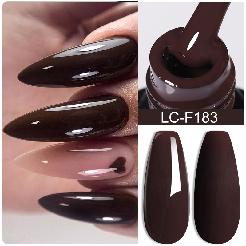 LILYCUTE コーヒーブラウンカラージェルネイルポリッシ - Nail Art Red Wine のレビューと価格
