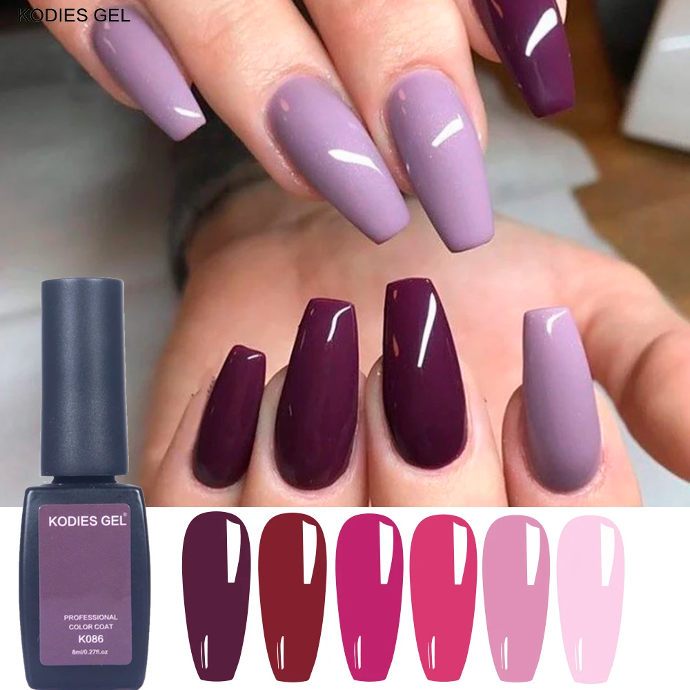KODIES ジェルマニキュア UV/LED 半永久ワニス  - Nail Art Red Wine のレビューと価格
