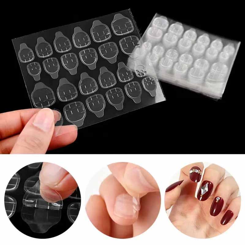 1 セット爪粘着タブゼリー接着剤ステッカーフェイクプレスネイ - Nail Art Quotes のレビューと価格