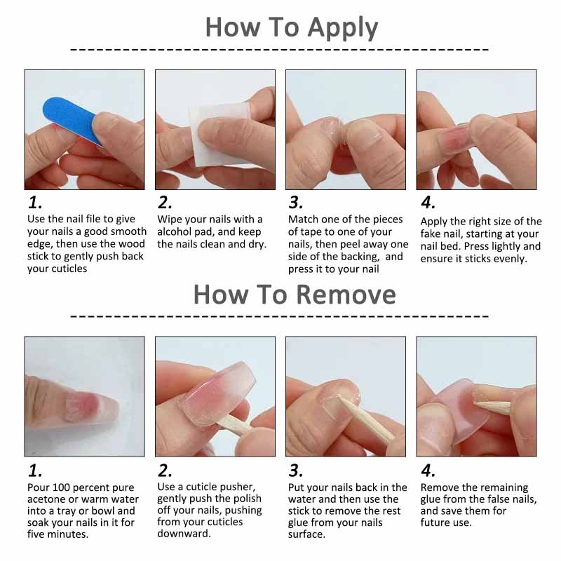 1 セット爪粘着タブゼリー接着剤ステッカーフェイクプレスネイ - Nail Art Quotes のレビューと価格