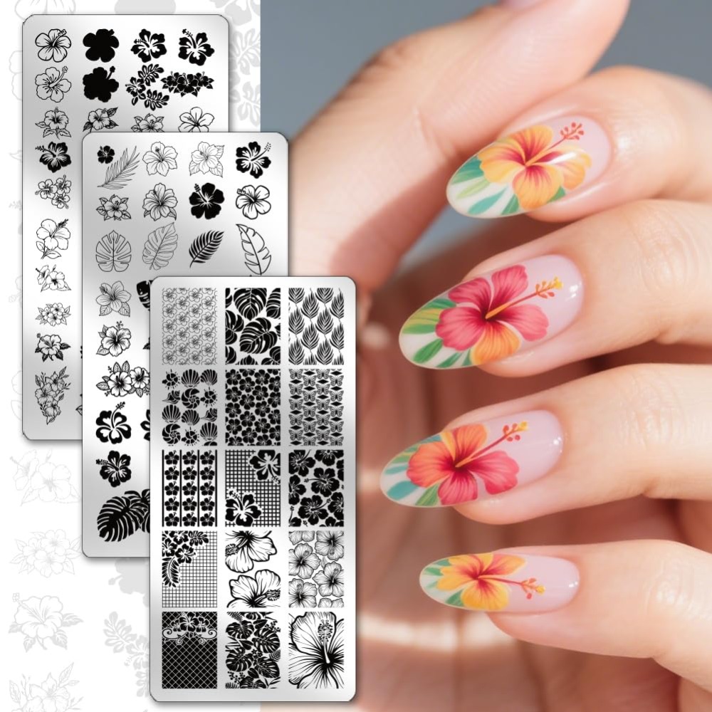 ステンレス鋼 DIY ネイルアートテンプレート テンプレート - Nail Stamping Plate のレビューと価格