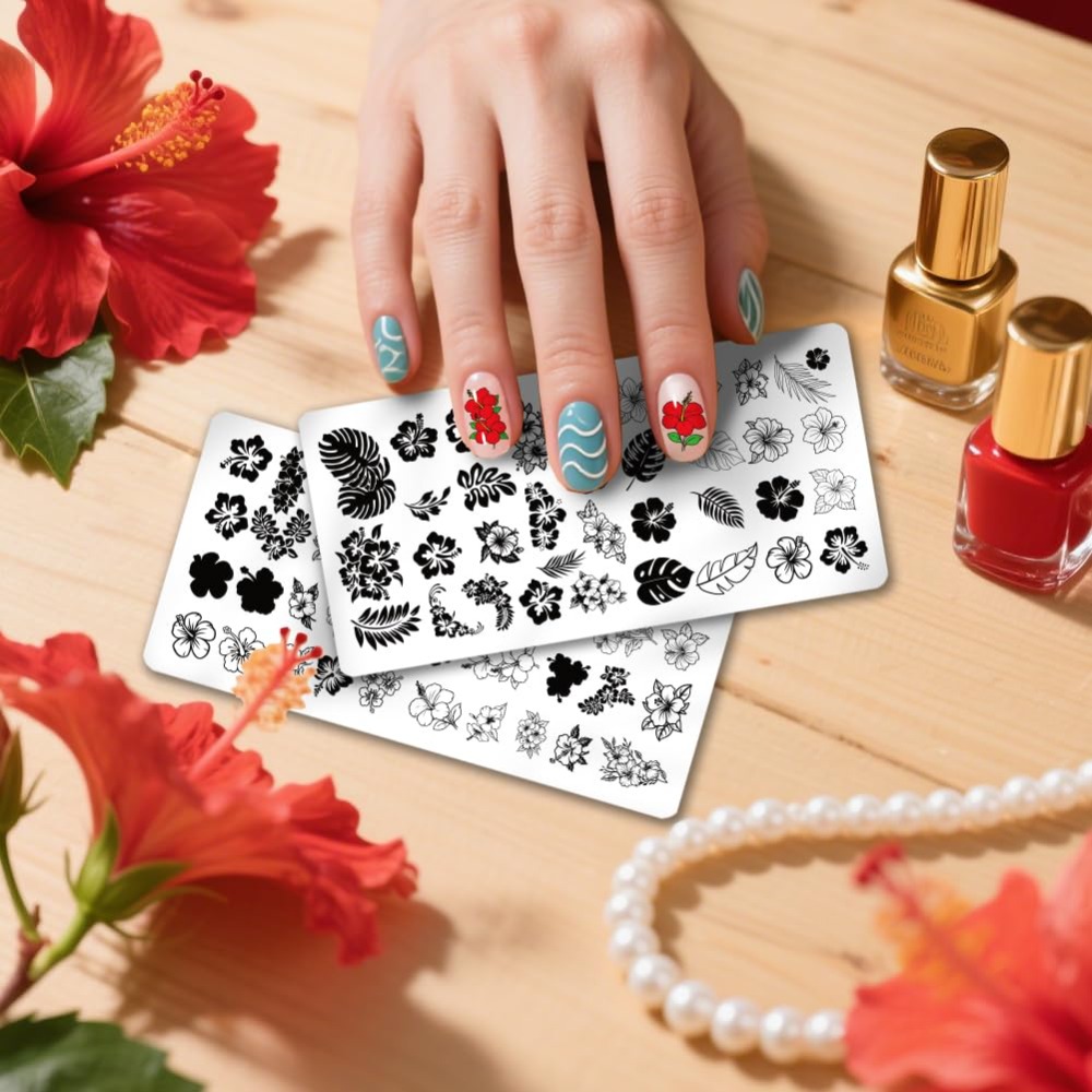 ステンレス鋼 DIY ネイルアートテンプレート テンプレート - Nail Stamping Plate のレビューと価格