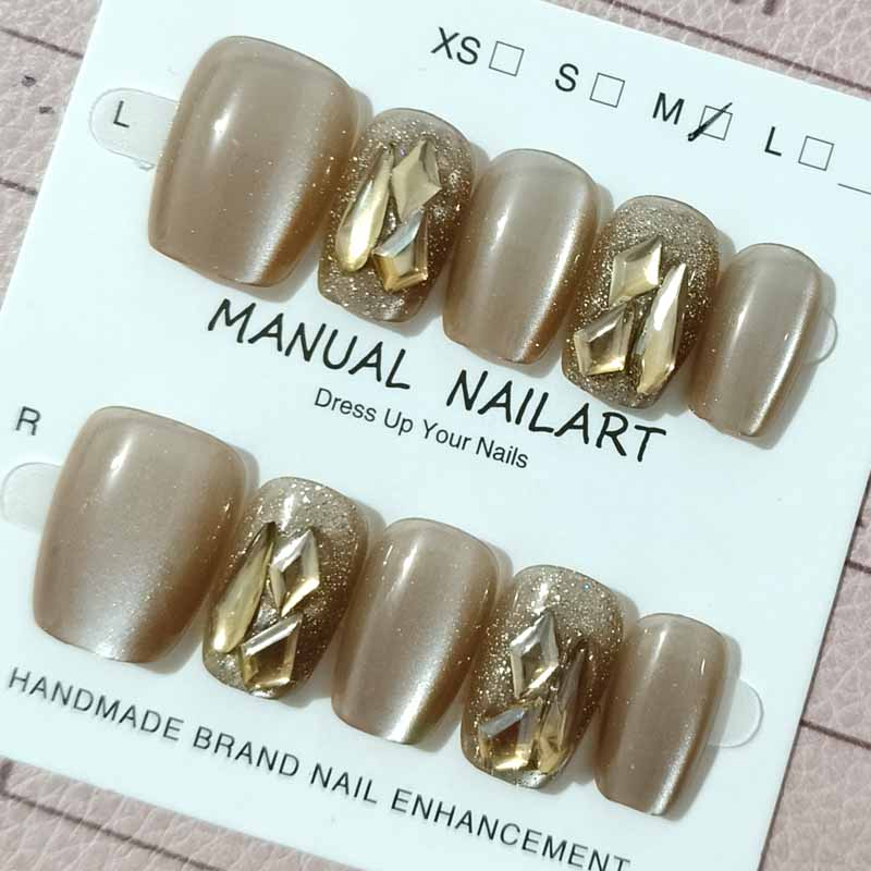 10枚入り レディース ハイファッション シャンパン キャッ - Nail Art Eye Cat のレビューと価格