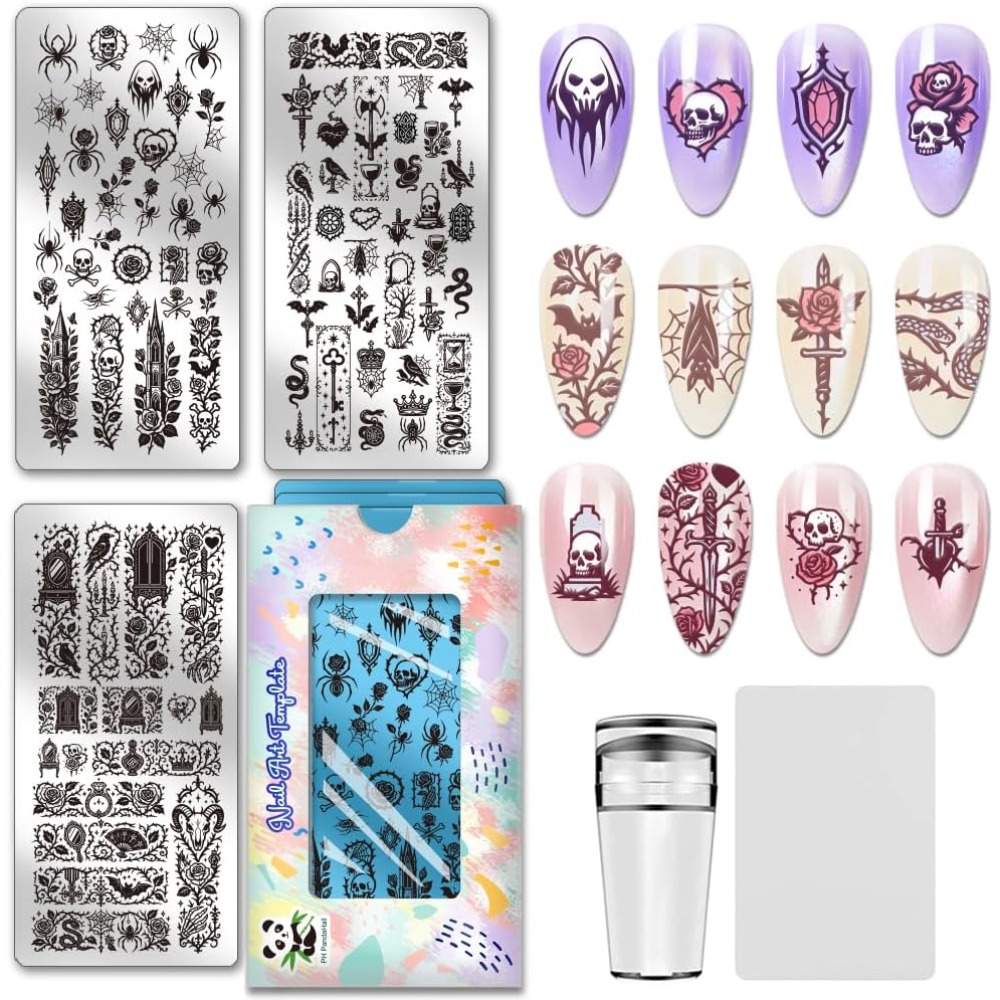ステンレス鋼 DIY ネイルアートテンプレート テンプレート - Nail Stamping Plate のレビューと価格