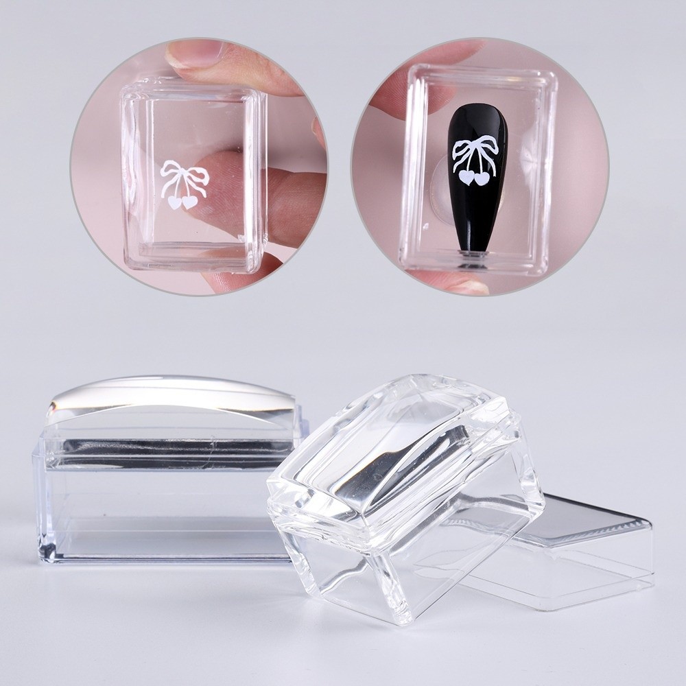 新しい透明ネイルアートスタンピングプレート 再利用可能なフレ - Nail Stamping Plate のレビューと価格