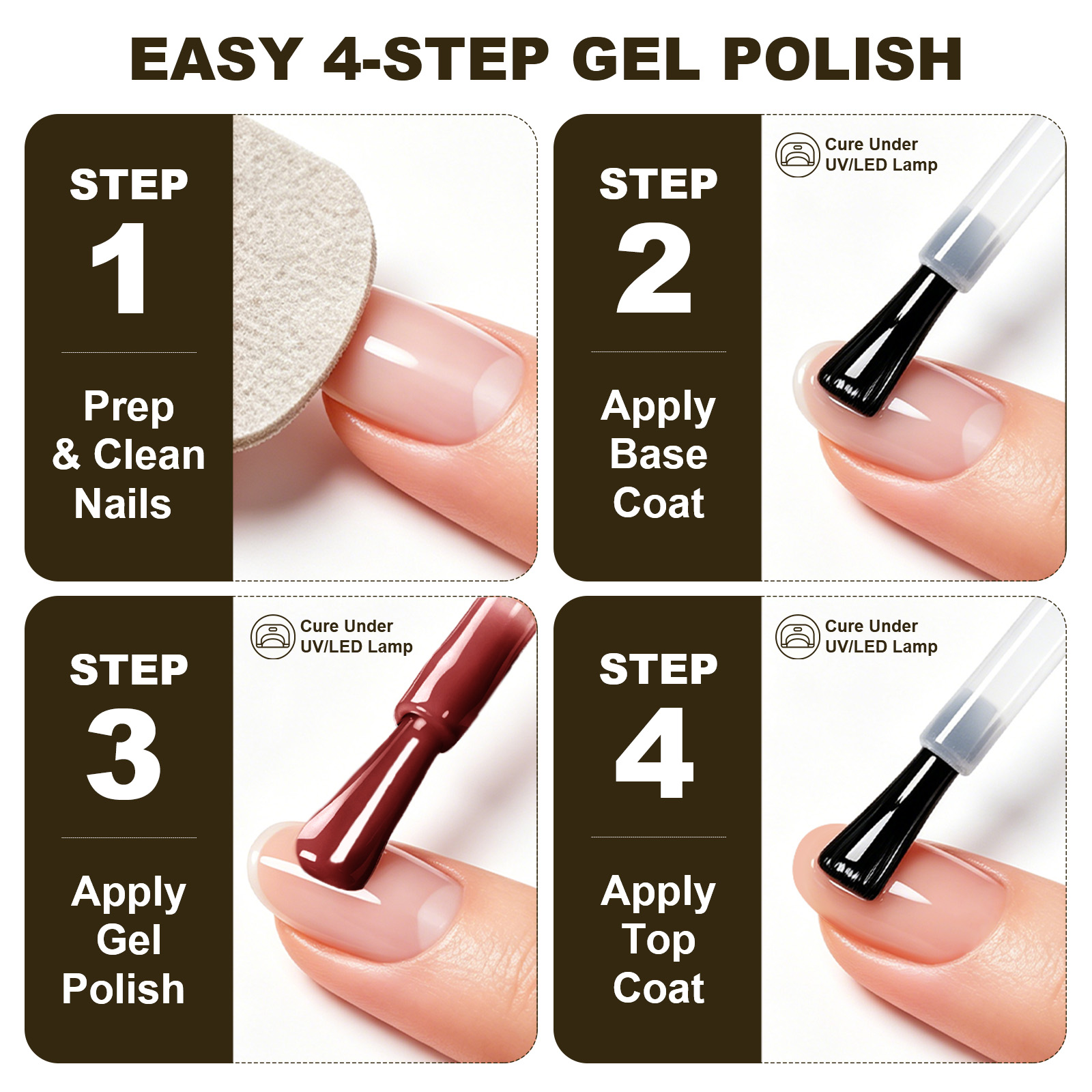 LIMEGIRL 6 色ジェルネイルポリッシュセットバーガン - Nail Art Burgundy のレビューと価格