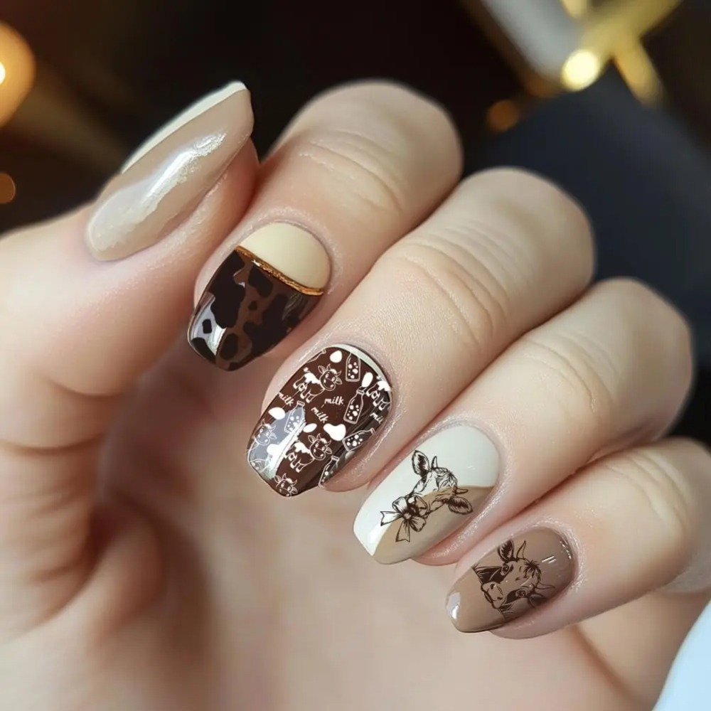 3 個の牛テーマネイルスタンピングプレート 56 パターン牛 - Nail Stamping Plate のレビューと価格