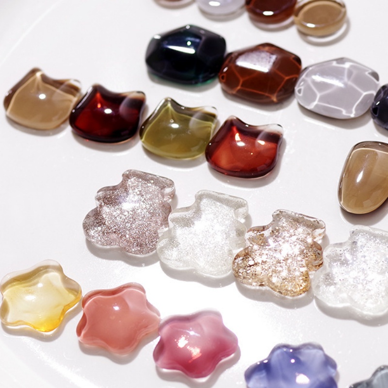 40個入り 透明ガラス製 ネイルアートディスプレイ ベア ラ - Nail Art Quotes のレビューと価格
