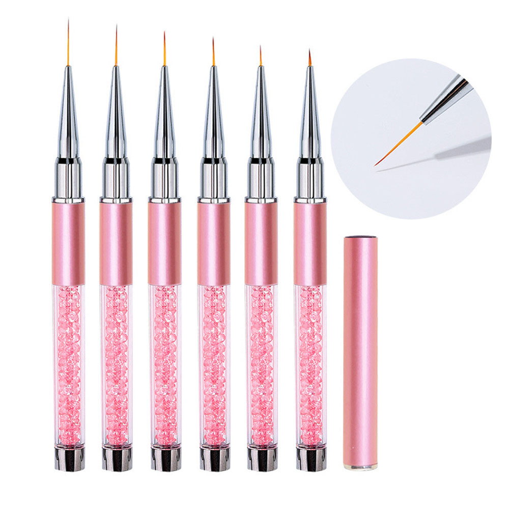 6本セット アクリル製 フレンチストライプ ネイルアート ラ - Nail Art Rame のレビューと価格