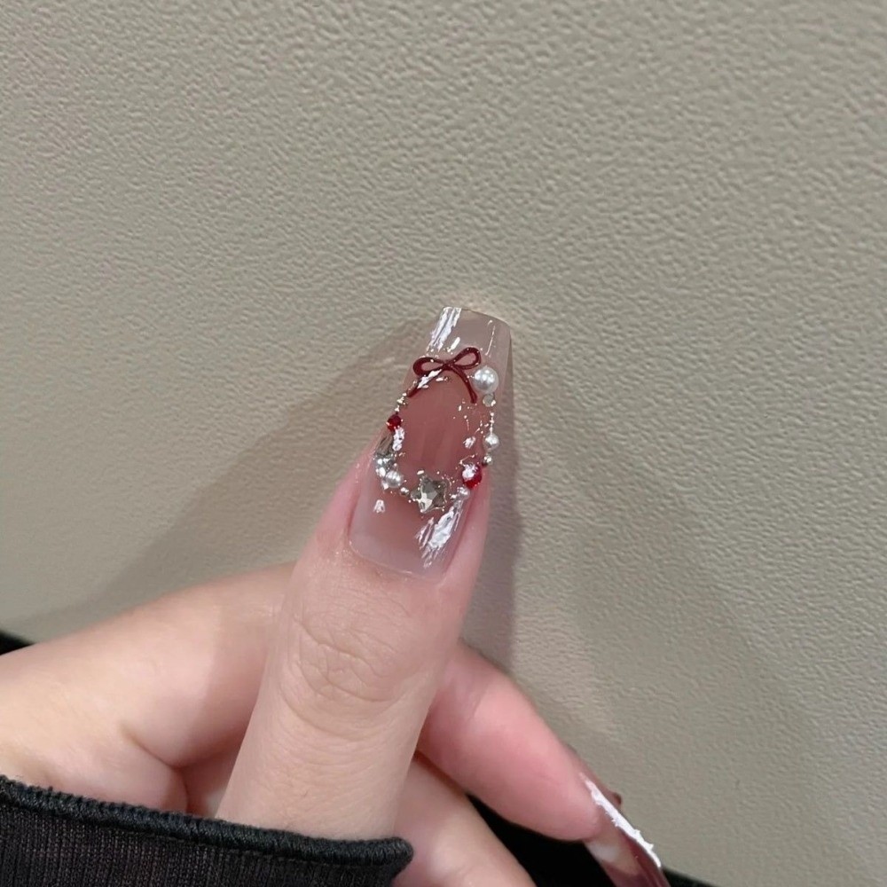 ワインレッドネイルアートデコレーション バーガンディネクタイ - Nail Art Burgundy のレビューと価格
