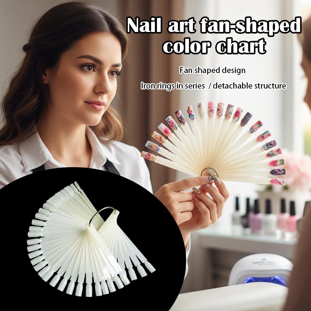 50種類のクリアネイルスウォッチカラーカードディスプレイチャ - Nail Art Quotes のレビューと価格