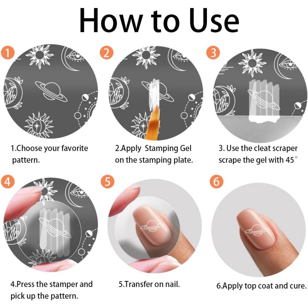 3 個テクスチャネイルスタンピングプレートステンシル迷彩グラ - Nail Stamping Plate のレビューと価格