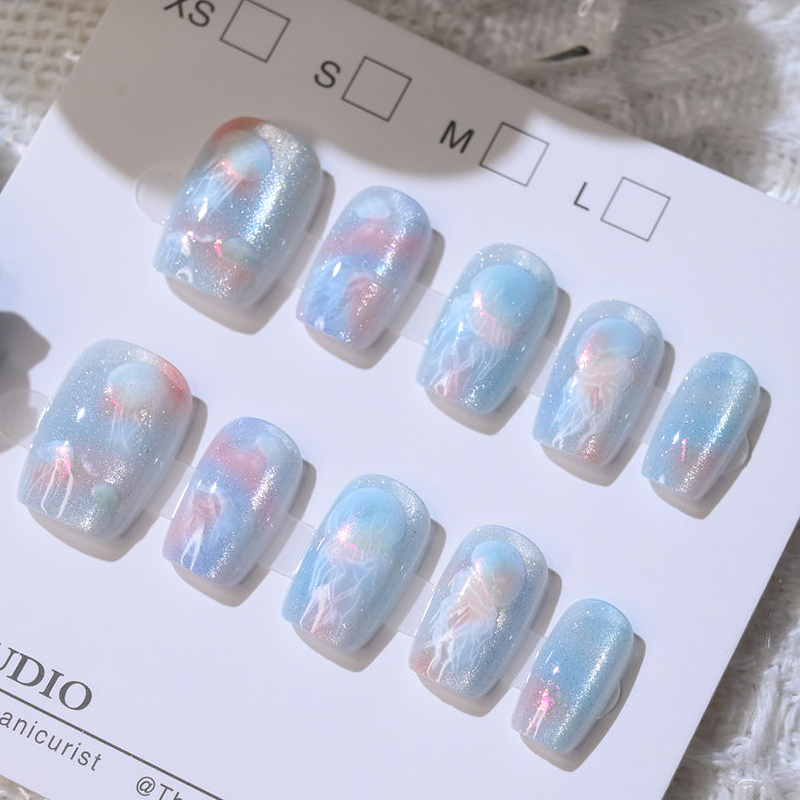 10 個女性ガールズ夢のような魚の尾クラゲ新しい手作りキャッ - Nail Art Eye Cat のレビューと価格