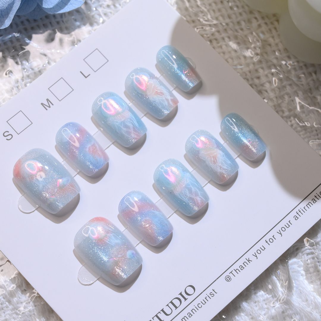 10 個女性ガールズ夢のような魚の尾クラゲ新しい手作りキャッ - Nail Art Eye Cat のレビューと価格