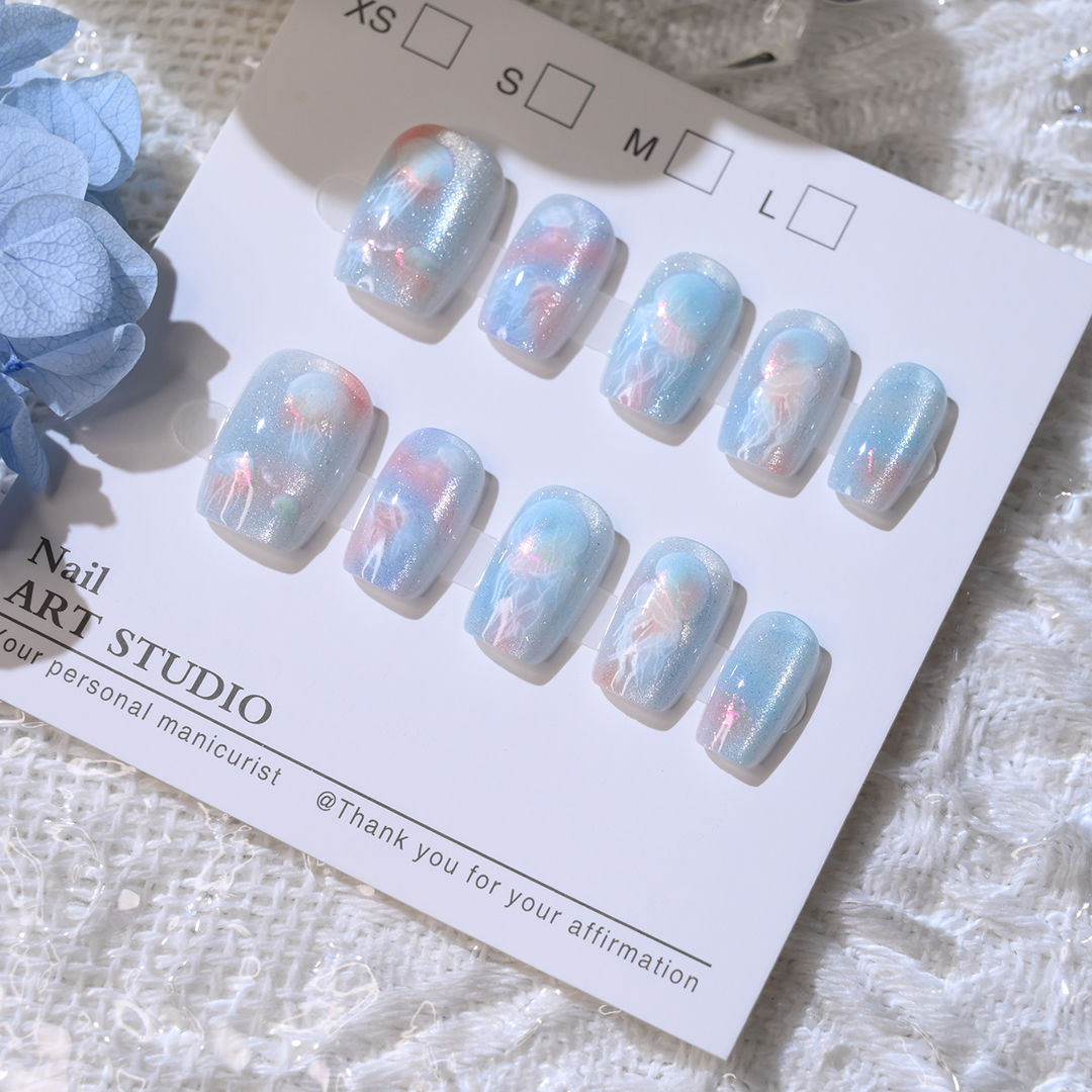 10 個女性ガールズ夢のような魚の尾クラゲ新しい手作りキャッ - Nail Art Eye Cat のレビューと価格