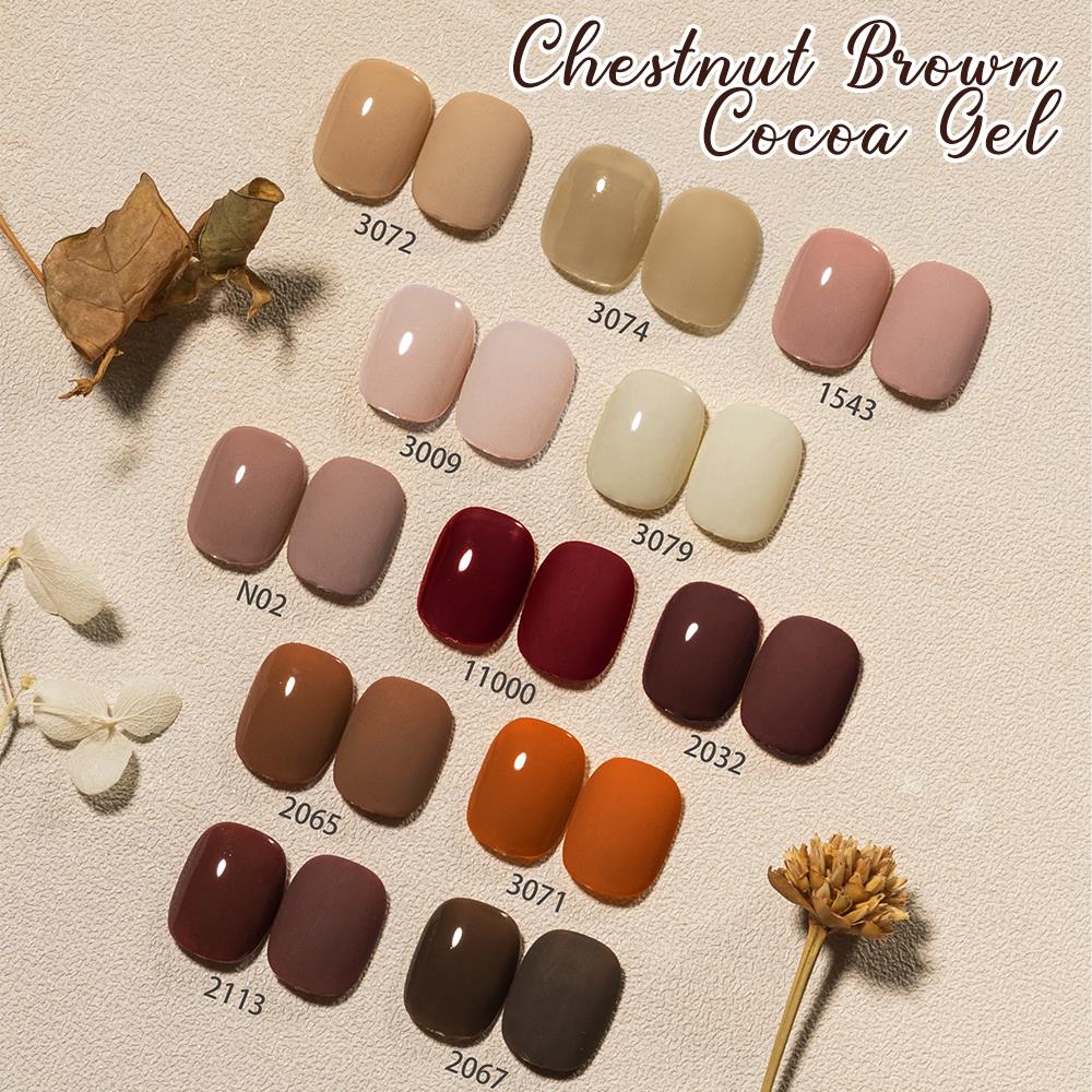 クルーボーテ秋冬ジェルネイルポリッシュ高級メイラードキャラメ - Nail Art Burgundy のレビューと価格