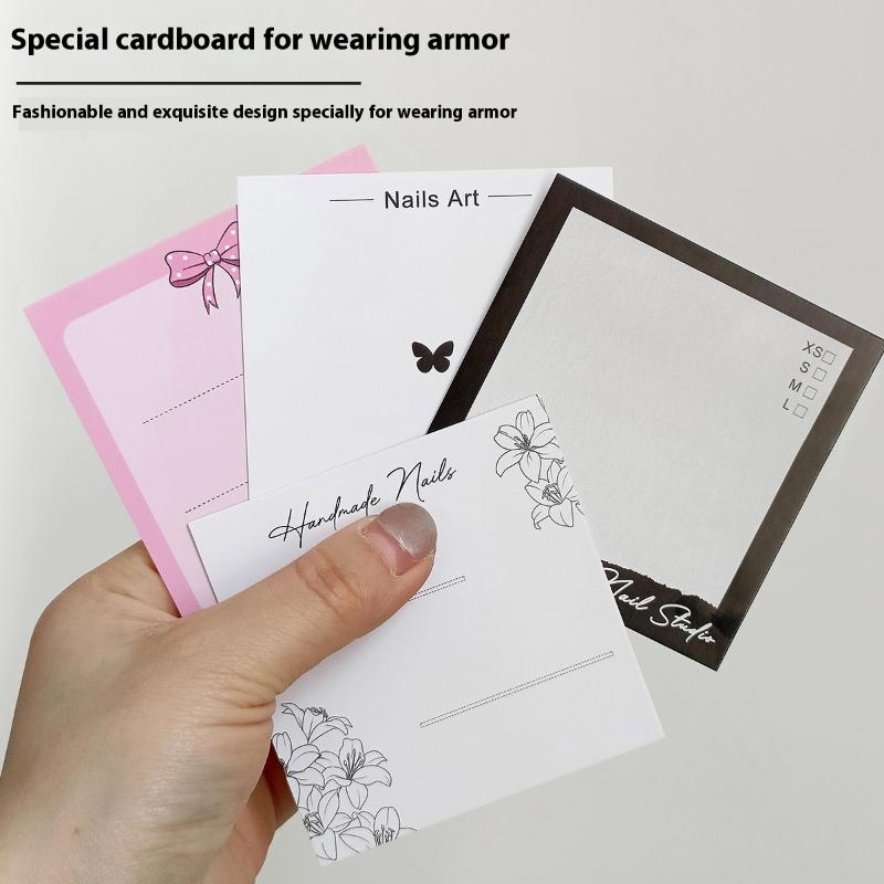 ● 20枚入りプレスオンネイル用蝶型段ボールフォトプロップ、 - Nail Art Rame のレビューと価格