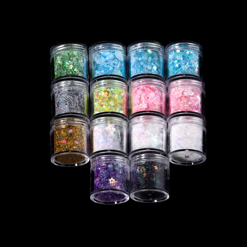 エポキシ樹脂充填,10ml/ボックス,カラーグリッター,日曜 - Nail Art Emerald のレビューと価格