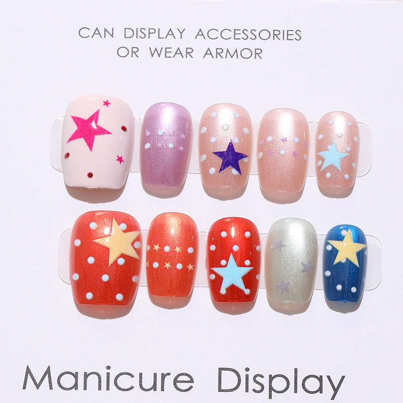 10枚入り 韓国風 レディース＆ガールズ キュートな青いハー - Nail Art Eye Cat のレビューと価格