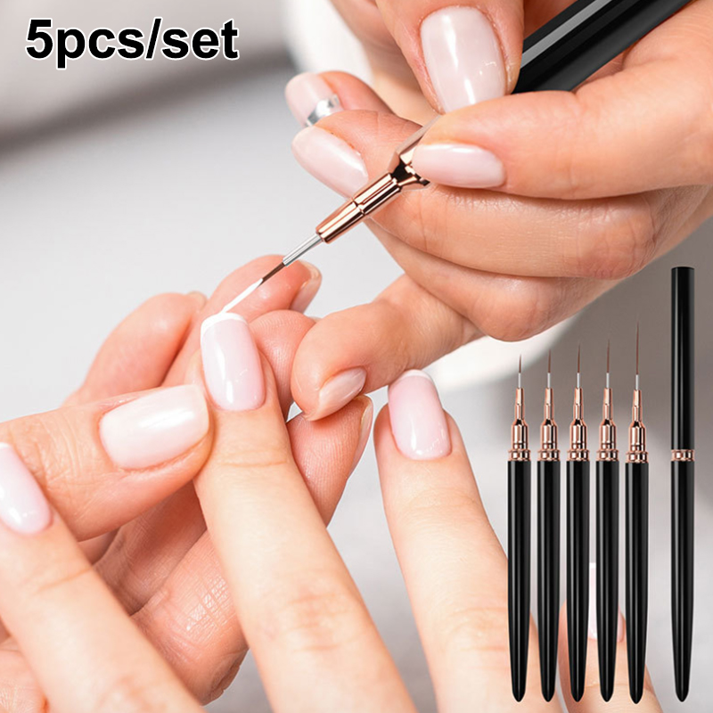 # 5 ピース/セットプロフェッショナルネイルアートライナー - Nail Art Rame のレビューと価格