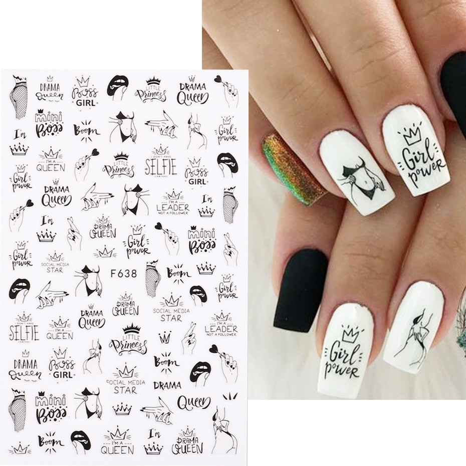 ネイルアートステッカー2個ハートラブデザイン3Dネイルアート - Nail Art Valentines Day のレビューと価格