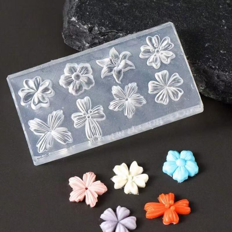 新しいフラワーネイルアートモールド 3D シリコーンテンプレ - Nail Stamping Plate のレビューと価格