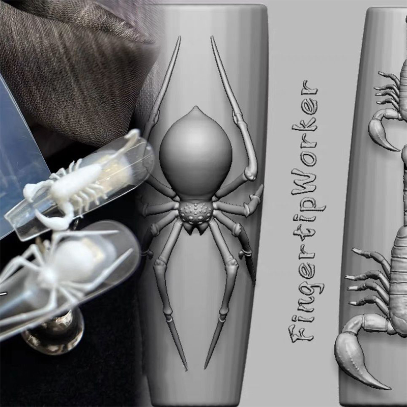 3D スパイダーサソリシリコーンネイルモールド DIY ダー - Nail Stamping Plate のレビューと価格
