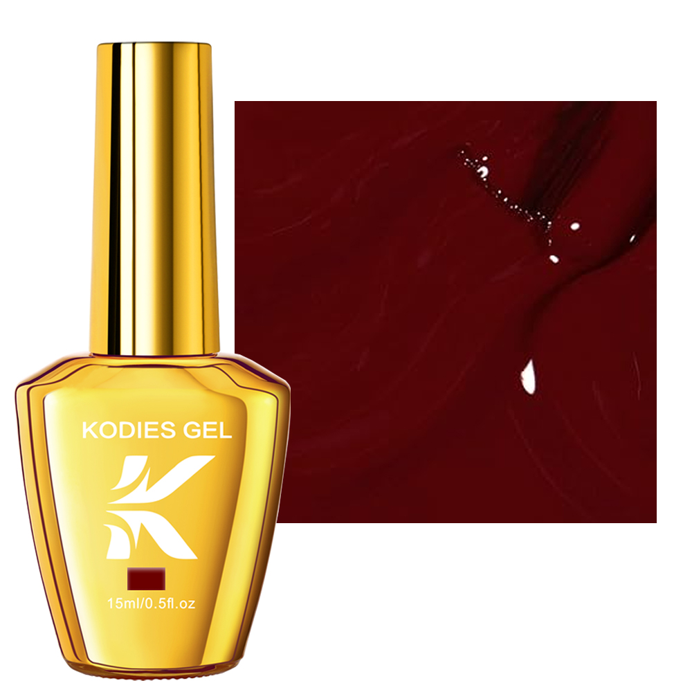 KODIES ジェルバーガンディレッドジェルネイルポリッシュ - Nail Art Red Wine のレビューと価格