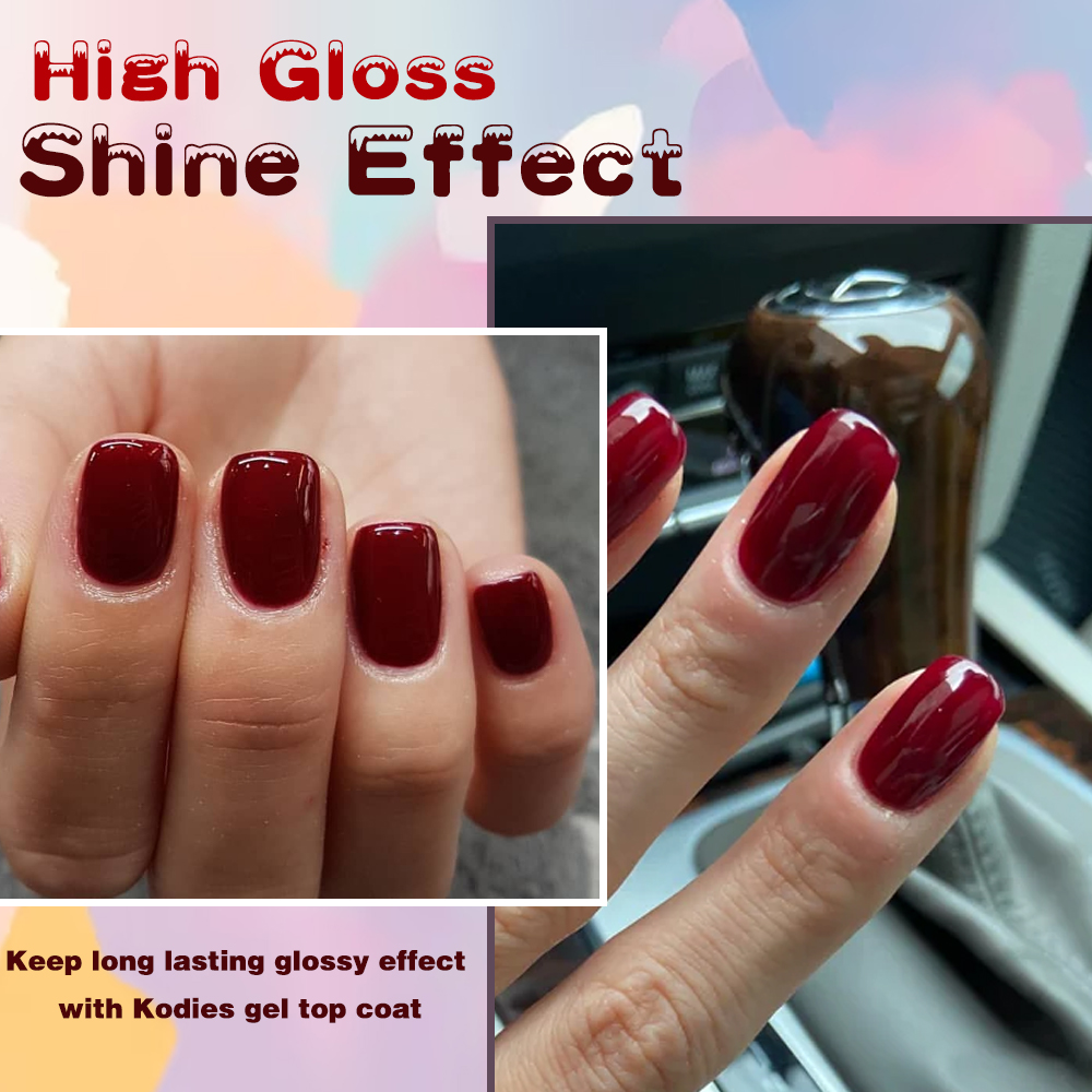 KODIES ジェルバーガンディレッドジェルネイルポリッシュ - Nail Art Red Wine のレビューと価格