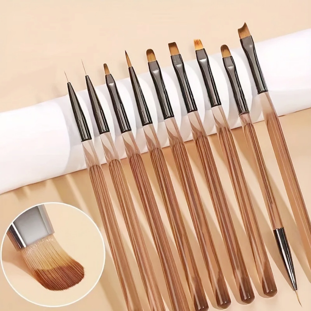 9本入りネイルブラシセット ネイルアートデザイン ネイルチッ - Nail Art Quotes のレビューと価格