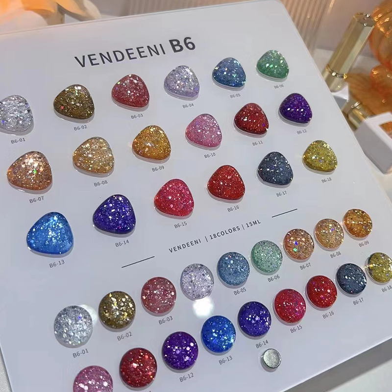VENDEENI 18色 12色グリッターキャッツアイネイル - Nail Art Eye Cat のレビューと価格